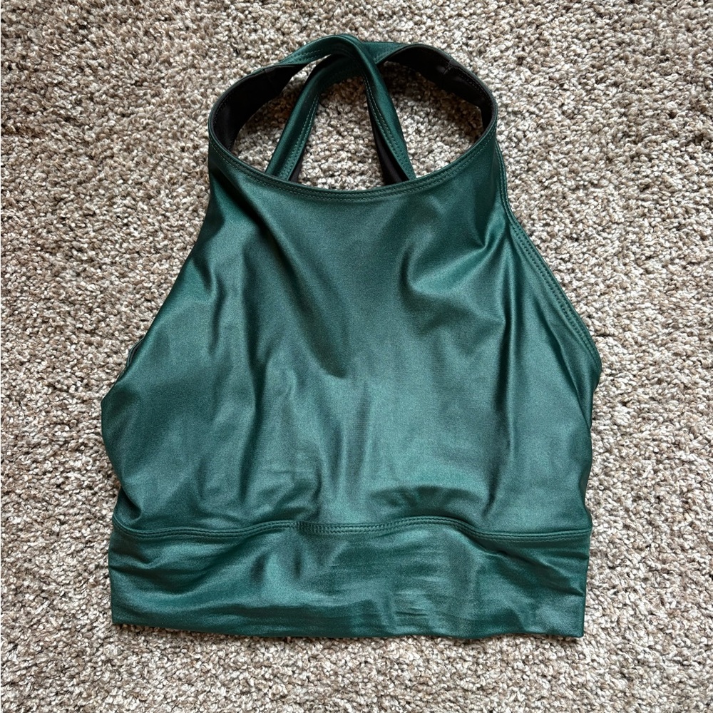Heroine Sport Deep Green Halter Bralette